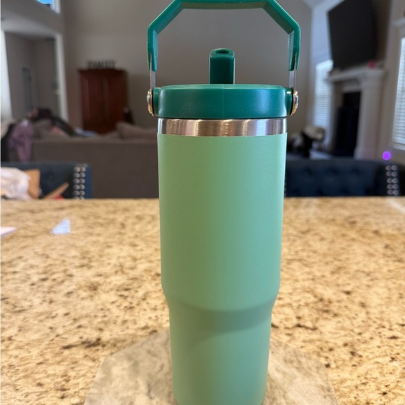 Stanley Teal Insulated Tumbler with Handle 30oz - Picture 2 of 3